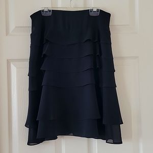 JS Collection Ruffle Skirt (Black) Size 6